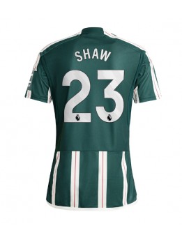 Manchester United Luke Shaw #23 Replika Borta Kläder 2023-24 Kortärmad